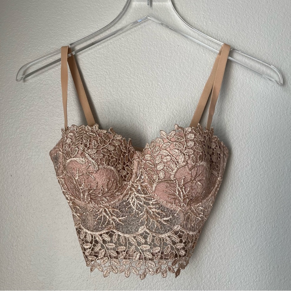 Windsor Bustier Lace Crop Top Size XS
